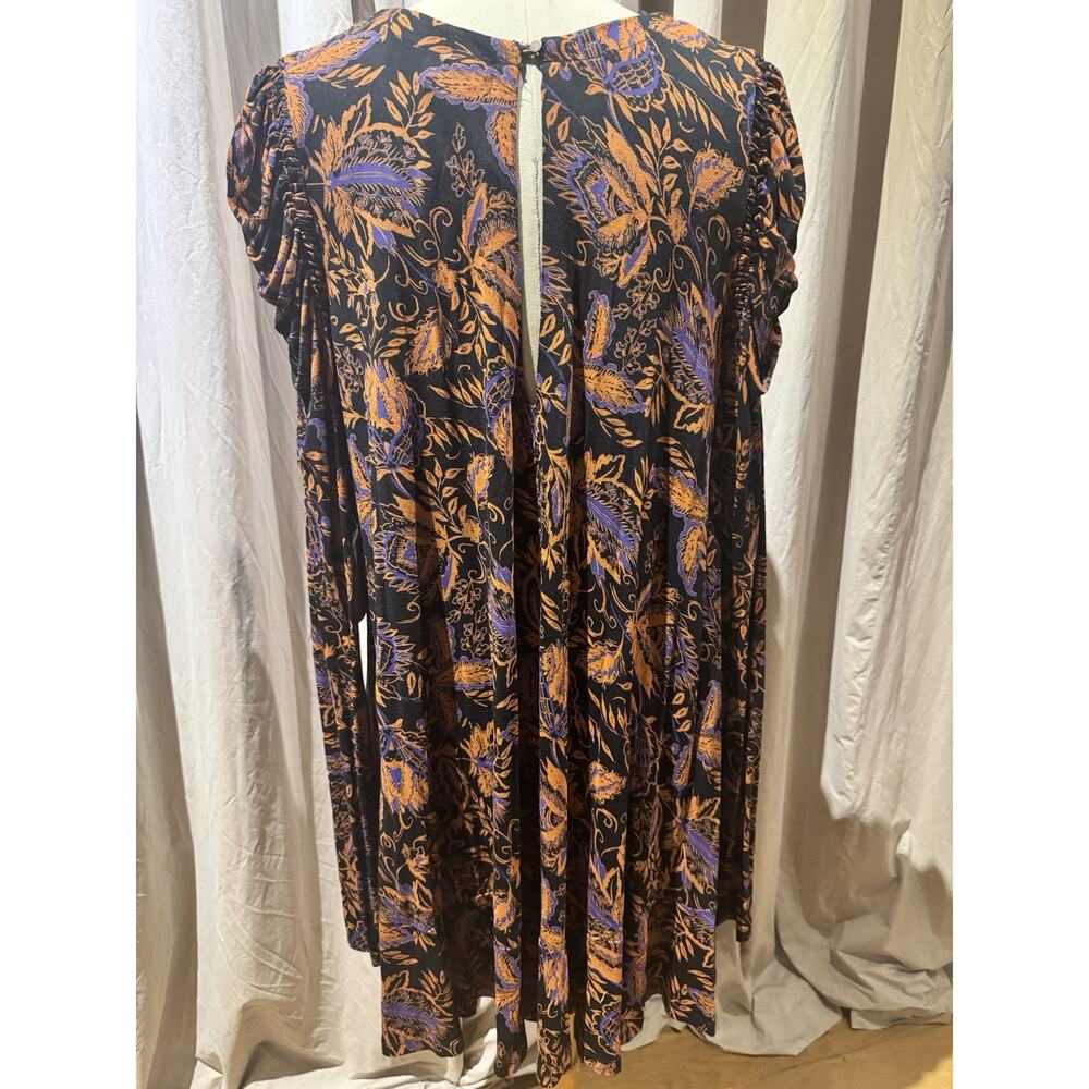 Free People Ruched Sleeve Babydoll Dress XL NWT - Picture 3 of 4